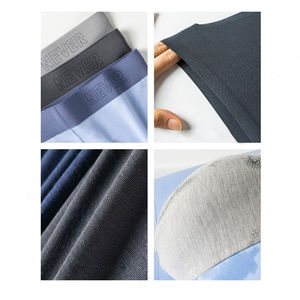 Micromodal sous-vêtement 100s homme slips sans couture jambe courte hommes caleçons respirant sans étiquette Micro Modal sous-vêtement Boxer pour hommes - Product Image 4