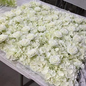 Warm Earth Tone <b>Artificial</b> Floral Wall Dense Realistic Rose Panel Reusable For Salon Studio Indoor Event Wedding Decoration - Product Image 3