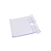 Huasso GQ-03 supermarché présentoirs 1000mm en plastique Transparent étiquettes d'étagère suspendue bandes de prix Double crochets facile