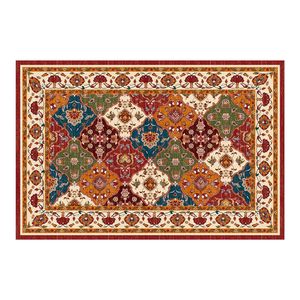 Alfombra Rectangular Bohemia con Diseño Floral, Lavable, de Fibra de Poliéster, para Decoración del Hogar, Sala de Estar o Dormitorio - Product Image 2