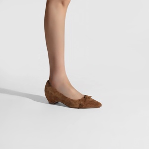 <span class=keywords><strong>Chaussures</strong></span> plates à bout pointu en gros, <span class=keywords><strong>chaussures</strong></span> en daim personnalisées OEM avec nœud, <span class=keywords><strong>chaussures</strong></span> de ville transfrontalières, <span class=keywords><strong>chaussures</strong></span> à enfiler à talon bas style français - Product Image 2