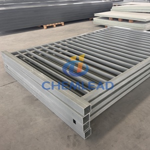 Tùy chỉnh cường độ cao sợi thủy tinh đường ray Ống hàng rào <span class=keywords><strong>FRP</strong></span> tay vịn guardrails hàng rào gfrp hàng rào - Product Image 5