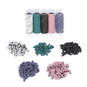 Mini 3mm rose perceuse à ongles bande de ponçage coloré petit zèbre papier de verre boucle mince mandrin Bit <span class=keywords><strong>manucure</strong></span> bandes de ponçage - Product Image 2