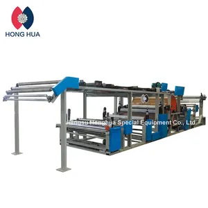 HongHua mesin Laminating, sepenuhnya otomatis Transfer titik lem dengan Gel minyak berbasis untuk bukan tenunan/tekstil