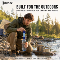 Paille filtrante à eau portable, purificateur d'eau personnel pour le camping, la randonnée, les situations d'urgence, la filtration de l'eau potable