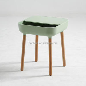 Chêne <span class=keywords><strong>prix</strong></span> d'usine gain de place café nordique jaune canapé d'appoint table avec rangement pour salon - Product Image 5