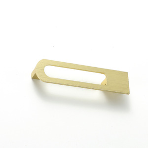 Hollowed Out Aluminum Alloy Cabinet Handle Rectangle Minimalist Design Bathroom Vanity Durable CNC Machining - Product Image 3