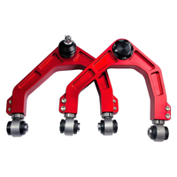 Keazet Silver/Red Fits for RAM1500 Adjustable Suspension Upper Control Arm Trailer Hitch Uniball Billet Aluminum Swing Arm