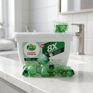 Enzyme Laundry Capsules Biodegradable Washing Pods Dual Chamber Gel <b>Detergent</b> for Hand and Machine Use - Product Image 2