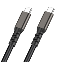 Cable USB-C a Tipo-C 5A PD 100W USB 3.1 Gen 2 de Carga Rápida con Blindaje Trenzado para Macbook Pro, iOS, Teléfono, Laptop, Computadora
