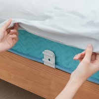 Nouveau modèle de fixateur de draps de lit pliable en plastique réglable - Clips antidérapants épaissis pour usage domestique, empêchent le glissement