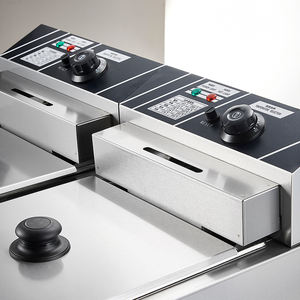 Friggitrice elettrica per uso domestico per friggitrice professionale con due serbatoi di pollo al tacchino - Product Image 2