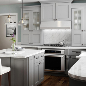 CBMMart armoire de cuisine modulaire personnalisée à haute technicité en bois de cerisier massif de couleur personnalisée - Product Image 4