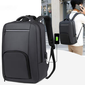 Grand sac à dos USB personnalisé sac à dos pour ordinateur portable sac d'école de voyage sac à dos en nylon noir pour ordinateur portable avec logo personnalisé - Product Image 5