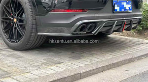 Para actualizaciones del Porsche Cayenne con kit de carrocería de fibra de carbono AE, difusor delantero y alerón trasero - Product Image 5
