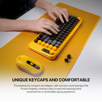 FANTECH GO MOCHI85 WK898 Set Keyboard & Mouse untuk iPad Laptop Komputer dengan Kontrol Volume Fitur Kantor untuk Gaming