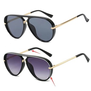 Nouvelles <span class=keywords><strong>lunettes</strong></span> de soleil vintage de haute qualité, <span class=keywords><strong>lunettes</strong></span> de protection solaire d'extérieur, forme concave, <span class=keywords><strong>lunettes</strong></span> de soleil unisexes, mode, grande monture - Product Image 3