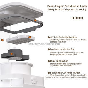Fabrika OEM 2 in 1 su ve gıda elektronik gıda dağıtıcı otomatik kedi köpek kamera zamanlayıcı kantitatif ile akıllı evcil hayvan besleyici - Product Image 6
