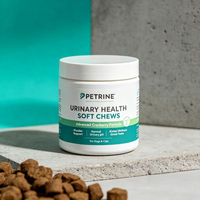 Soins urinaires - Friandises à mâcher pour chiens et chats - Mélange botanique à la canneberge - Complément alimentaire à mâcher pour le soutien urinaire