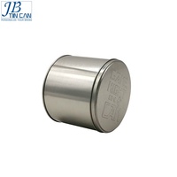 Metal round plain watch metal tin box package case