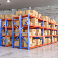 Rayonnage à Prix Bas Étagère et Supports Métalliques Réglables sans Boulons Rangement d'Entrepôt Rayonnage Métallique de Moyenne Charge