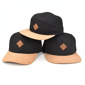 Tùy Chỉnh Nút Chai Logo Phẳng Vành Snapback Hat Với Dây Đeo Trở Lại