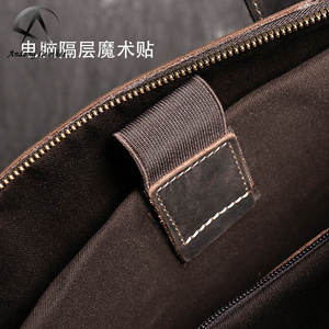 Maletín para Portátil de 13 Pulgadas Andong Business, Bolsa de Mensajero de Cuero Genuino de Vaca para Hombre, Bolsos de Hombro de Cuero Crazy Horse para Hombre - Product Image 6