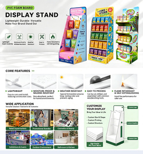Unité d'affichage sur pied en PVC détachable et facile à assembler, résistante à l'eau, durable, pour boissons - Product Image 3