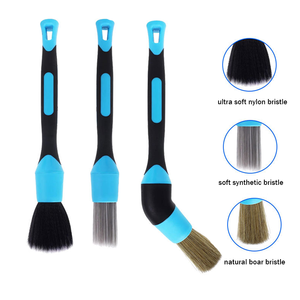 3 Stks/set Detaillering Borstelset Auto Schoonmaken Auto Detail Gereedschap Wiel Dashboard Rubber Handvat Schoonmaken Borstel Carwash Apparatuur - Product Image 4