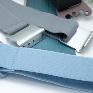 Custom Blue Black Grey Industry Using Headlamp Strap <b>Adjustable</b> Length Safety Buckle High-elastic Webbing - Product Image 6