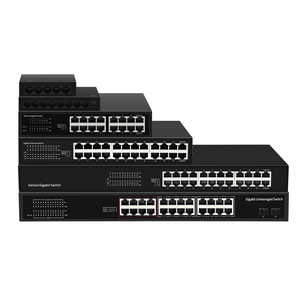Conmutador de red de 24 puertos, conmutador de red completo Gigabit blanco metálico para juegos - Product Image 6