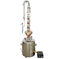 Distilleria distillatrice automatica per la produzione di vino piccola attrezzatura in rame 50L 200L distillatore di alcol per la casa in rame