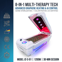 Capsule de sauna pour la récupération post-entraînement et la combustion des calories, FIR, graphène, jade, vibration, stérilisation à l'ozone, Bluetooth, salle de sport, spa, CE