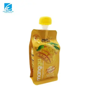 Custom Printing Laminated Mylar Bag Beverage Juice Drink Pouches Stand Up Pouch With Spout