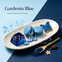 ActivaHerbs Natuurlijk Voedingsmiddelkwaliteit Wateroplosbaar Pigment Gardenia Extract E100 Gardenia Blauw