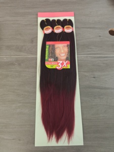 Échantillon Gratuit 225g 52 pouces 3X EZ Braiding Hair Vente en Gros Mèches Synthétiques Yaki Pré-Étirées de Haute Qualité pour Tresses Africaines - Product Image 5