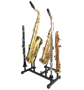 Suporte de saxofone para estacionamento, suporte ajustável de alto tenor para clarinete, saxofone, instrumento de sopro