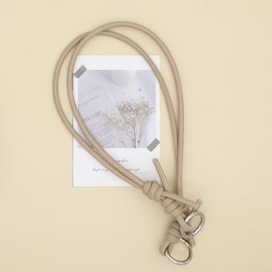 Correa de hombro ajustable de PU tejida a mano, de repuesto para bolso cruzado, estilo sencillo, diseño de nudo de cuero artificial - Product Image 2
