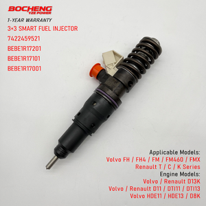 หัวฉีดน้ำมันดีเซล 22459521 7422459521 สำหรับรถบรรทุกวอลโว่ FH4 FM เครื่องยนต์ D13K D11 ยูโร 6 BEBE1R17201 หัวฉีดแบบยูนิตอินเจคเตอร์ - Product Image 1