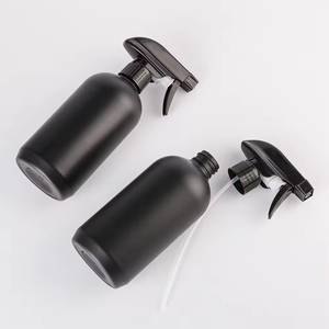 Biểu Tượng Tùy Chỉnh Rỗng 750Ml 500Ml 24Oz Nhựa Màu Đen Làm Sạch Chất Lỏng Phun Chai - Product Image 3