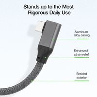 Câble d'extension USB 3.1 ULT-unite 0,3 m 0,5 m 1 m USB 20V 5A 100W de charge 10 Gbps Type C mâle vers femelle à 90 degrés