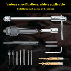 Kit <span class=keywords><strong>de</strong></span> 16 outils <span class=keywords><strong>de</strong></span> réparation <span class=keywords><strong>de</strong></span> filetage pour <span class=keywords><strong>extracteur</strong></span> <span class=keywords><strong>de</strong></span> bougies <span class=keywords><strong>de</strong></span> <span class=keywords><strong>préchauffage</strong></span> endommagées - Product Image 3