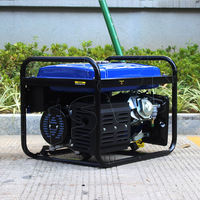 Générateur portable à essence 4 temps BISON BS6500 5 kW, 220 V 50 Hz, démarrage électrique, monophasé/triphasé, réservoir de carburant de 25 L, CE ISO, garantie 1 an