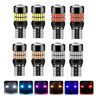Bombilla LED T10 W5W 194 168 Canbus Súper Brillante con Lente de Proyector 12V Sin Error para Auto, Interior, Lectura, Matrícula, Estacionamiento