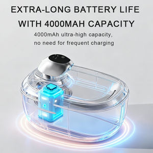 स्वचालित बिल्लियों पीने फाउंटेन कॉर्लेस डिस्प्ले मोशन सेंसर वायरलेस कुत्ते स्टेनलेस स्टील डिस्पेंसर स्मार्ट पालतू पानी फव्वारा - Product Image 3