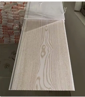Dalles de plafond en PVC imitation bois, écologiques, modernes, carrées, laminées, imperméables, ignifuges, décoratives pour intérieur