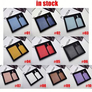 Custom logo Travel Airplane Ticket <b>Holder</b> <b>Document</b> Bag Luggage Safety Hook PU Leather Passport <b>Holder</b> Luggage Tag Set Gift Box - Product Image 6