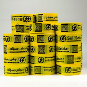 Ruban <span class=keywords><strong>de</strong></span> papier écologique en BOPP avec logo coloré personnalisé Ruban <span class=keywords><strong>de</strong></span> papier kraft imprimé à l'eau activée par buffle humide sensible à la pression - Product Image 5