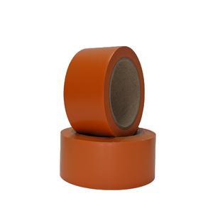 Ruban de construction en PVC orange super adhésif très résistant, 0,12 mm, simple face, imperméable, protection en caoutchouc, adhésif sous pression, non - Product Image 1