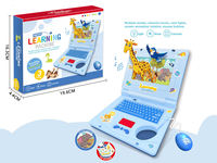 Juguete Educativo para Niños, Computadora Portátil de Aprendizaje Temprano con Teclado y Pantalla LED, Juguete de Simulación de Computadora para Niños